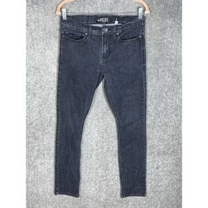 XXX Rude Super Skinny Jeans Mens Size 30x30 Black Stretch Denim 5 Pocket